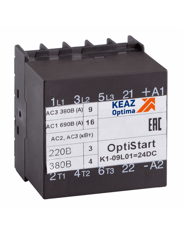 Контактор OptiStart K1-09L01=24DC-VS | 117362 | КЭАЗ