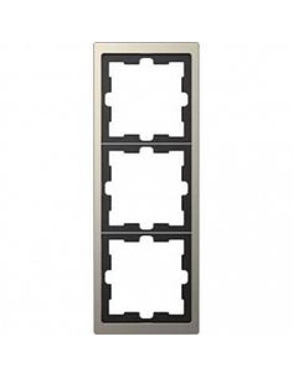 D-Life РАМКА 3-постовая, НИКЕЛЬ , SD