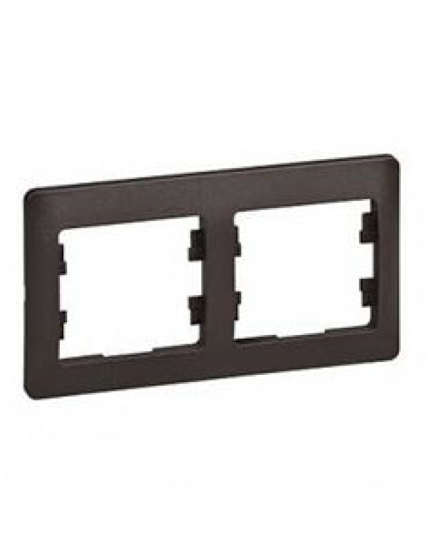 GLOSSA 2-постовая РАМКА, горизонтальная, ШОКОЛАД