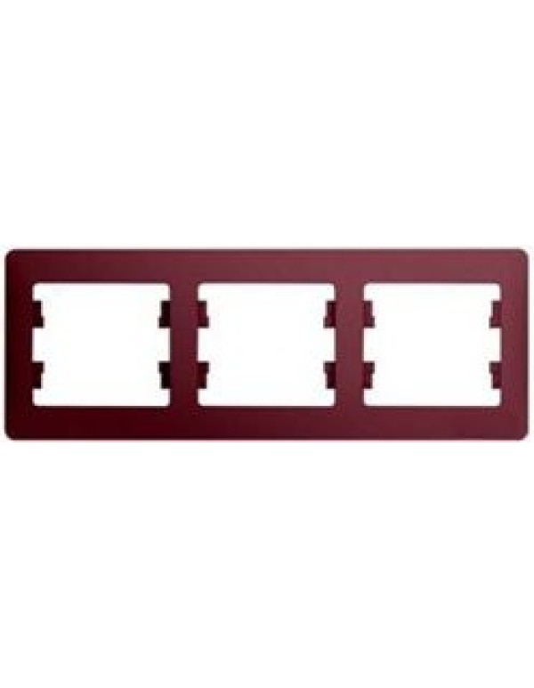GLOSSA 3-постовая РАМКА, горизонтальная, БАКЛАЖАНОВЫЙ