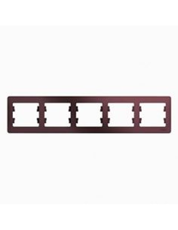 GLOSSA 5-постовая РАМКА, горизонтальная, БАКЛАЖАНОВЫЙ