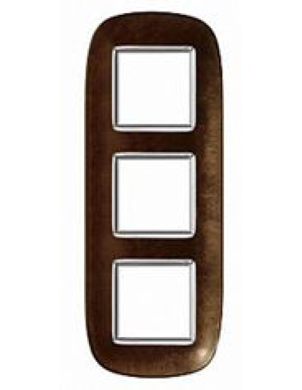 Рамка BT (Legrand) AXOLUTE 3-постовая цвет коричневый (HB4802/3SLS)