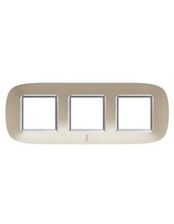 Рамка BT (Legrand) AXOLUTE 3-постовая цвет титан (HB4802/3TC)