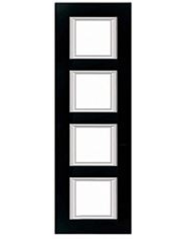 Рамка BT (Legrand) AXOLUTE 4-постовая цвет черный (HA4802/4VNN)