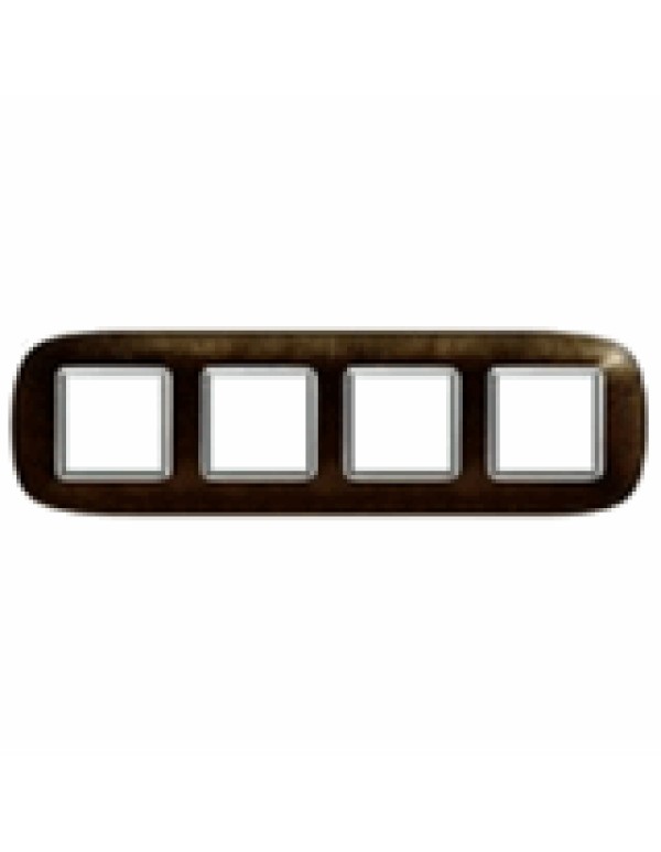 Рамка BT (Legrand) AXOLUTE 4-постовая цвет коричневый (HB4802/4SLS)