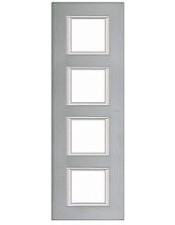 Рамка BT (Legrand) AXOLUTE 4-постовая цвет серый (HA4802/4AZ)