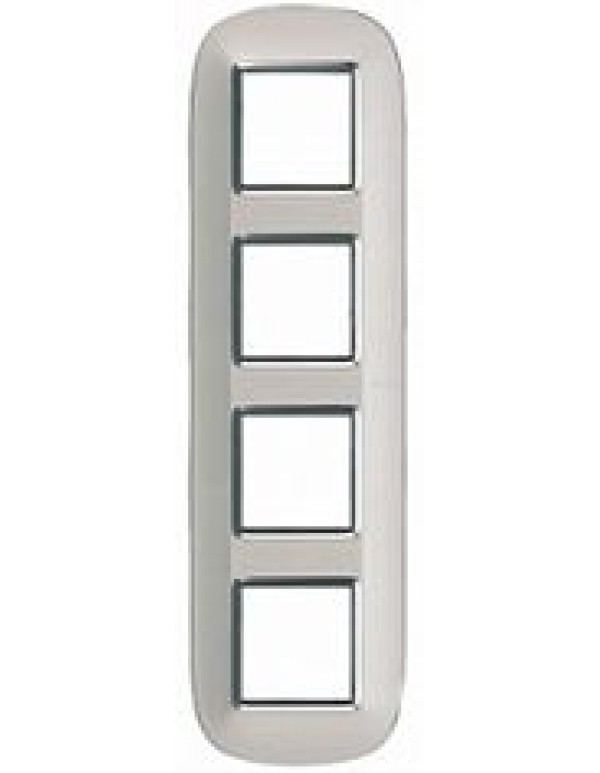 Рамка BT (Legrand) AXOLUTE 4-постовая цвет титан (HB4802/4TC)