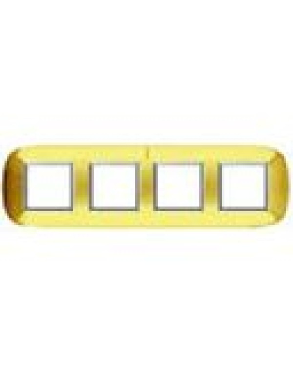 Рамка BT (Legrand) AXOLUTE 4-постовая цвет золото (HB4802/4OR)