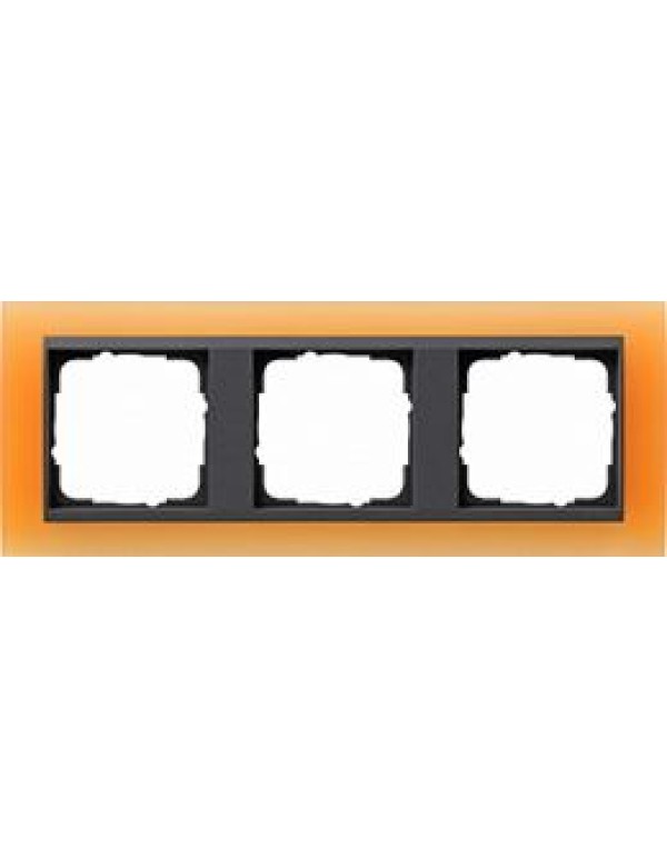 Рамка Gira Event 3-постовая цвет оранжевый (021387)