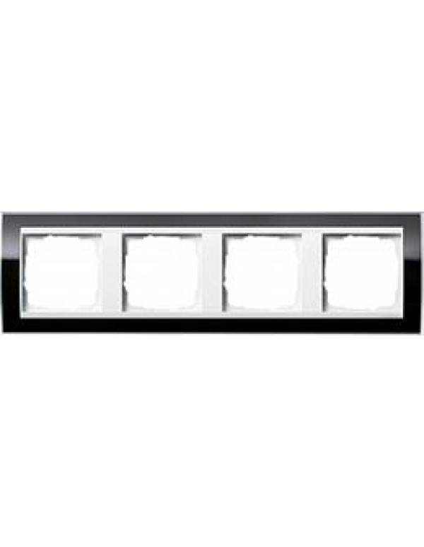 Рамка Gira Event 4-постовая цвет черный (0214733)