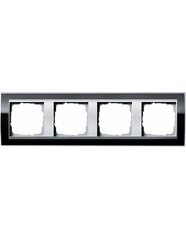 Рамка Gira Event 4-постовая цвет черный (0214736)