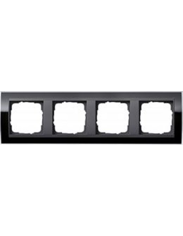 Рамка Gira Event 4-постовая цвет черный (0214738)