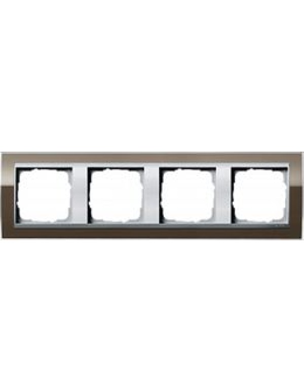 Рамка Gira Event 4-постовая цвет коричневый (0214766)