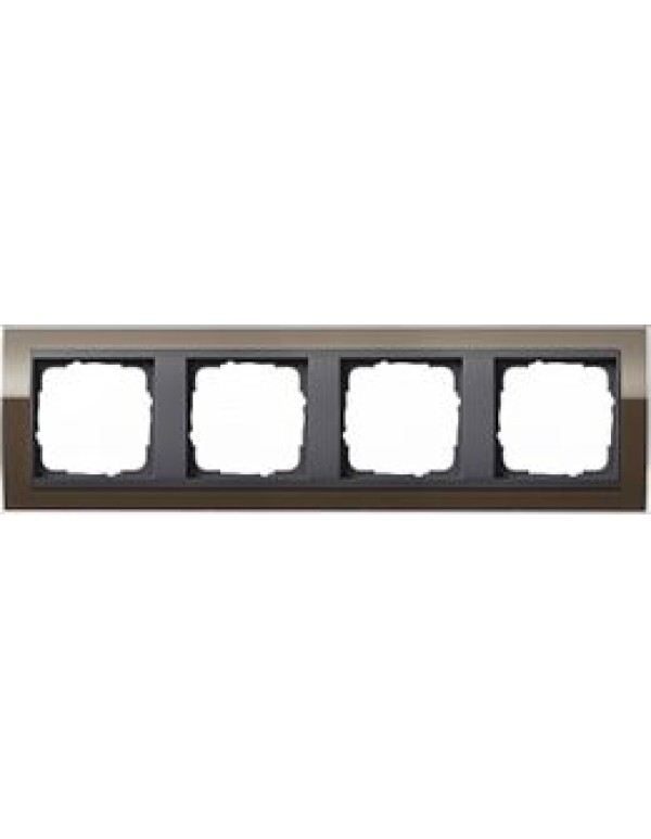 Рамка Gira Event 4-постовая цвет коричневый (0214768)