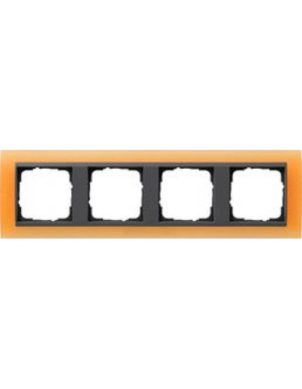 Рамка Gira Event 4-постовая цвет оранжевый (021487)