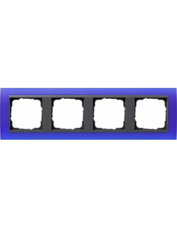 Рамка Gira Event 4-постовая цвет синий (021489)