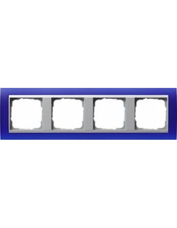 Рамка Gira Event 4-постовая цвет синий (021493)