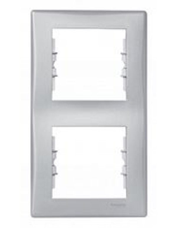 Рамка SE Sedna 2-постовая цвет алюминий (SDN5801160)