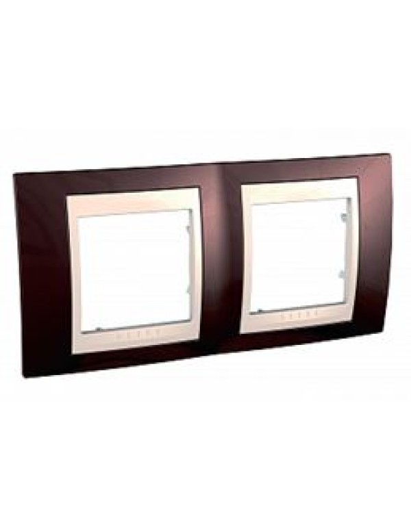 Рамка SE Unica 2-постовая цвет коричневый (MGU6.004.551)