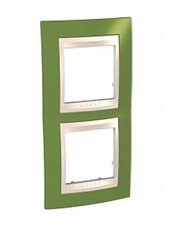 Рамка SE Unica 2-постовая цвет зеленый (MGU6.004V.566)