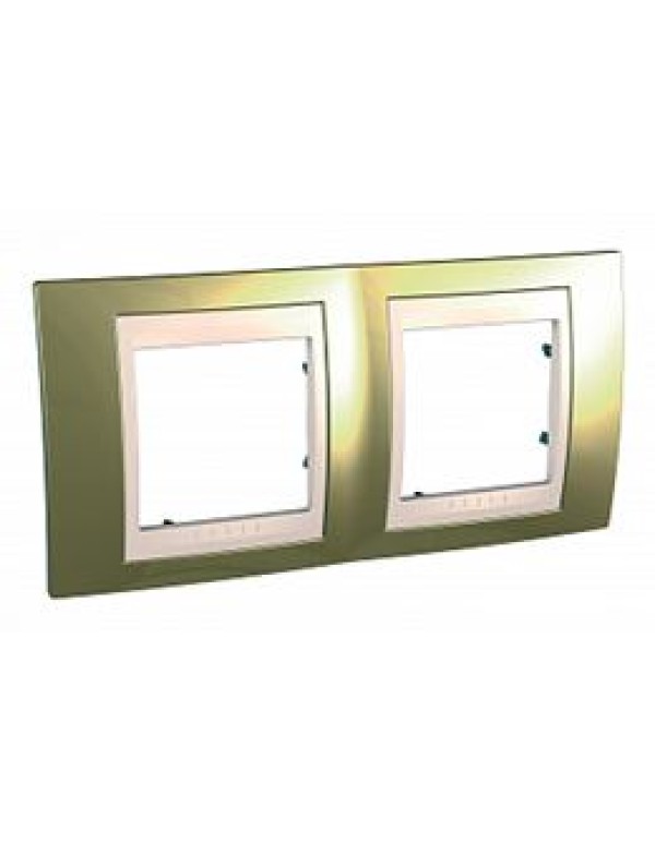 Рамка SE Unica 2-постовая цвет золото (MGU66.004.504)