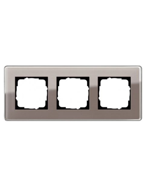Рамка 3-ая Gira Esprit Glass C Дымчатое стекло