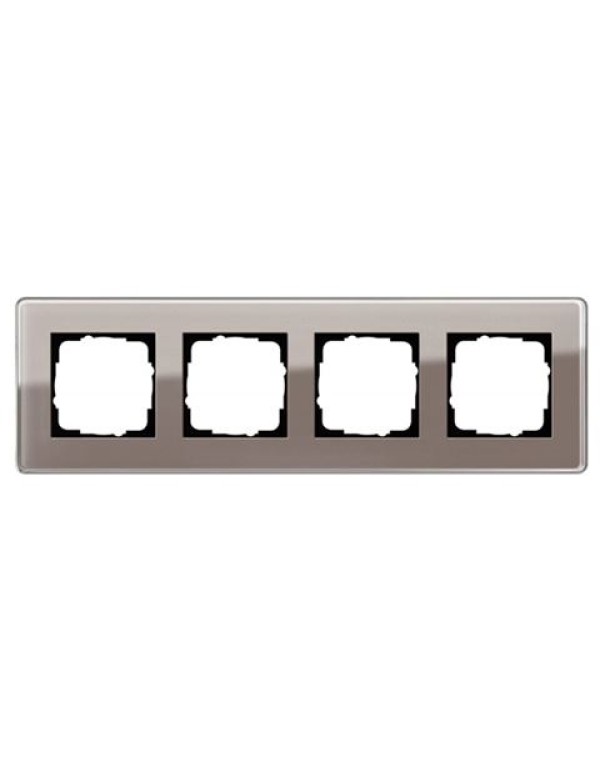 Рамка 4-ая Gira Esprit Glass C Дымчатое стекло