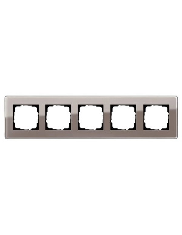 Рамка 5-ая Gira Esprit Glass C Дымчатое стекло