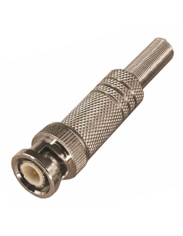 Разъем штекер BNC под винт с пружиной металл