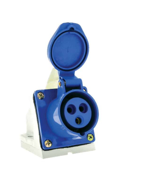 Розетка стационарная наружная 123 2Р+РЕ 32А 220В IP44 EKF PROxima | ps-123-32-220 | EKF