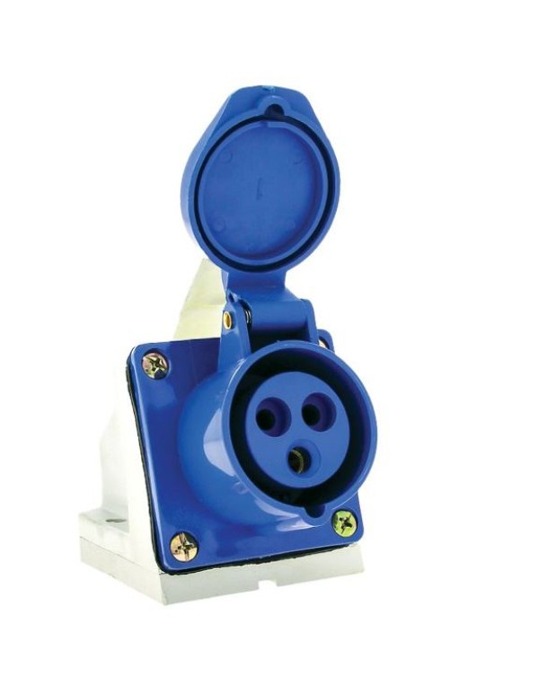 Розетка стационарная наружная 133 2Р+РЕ 63А 220В IP67 EKF PROxima | ps-133-63-220 | EKF