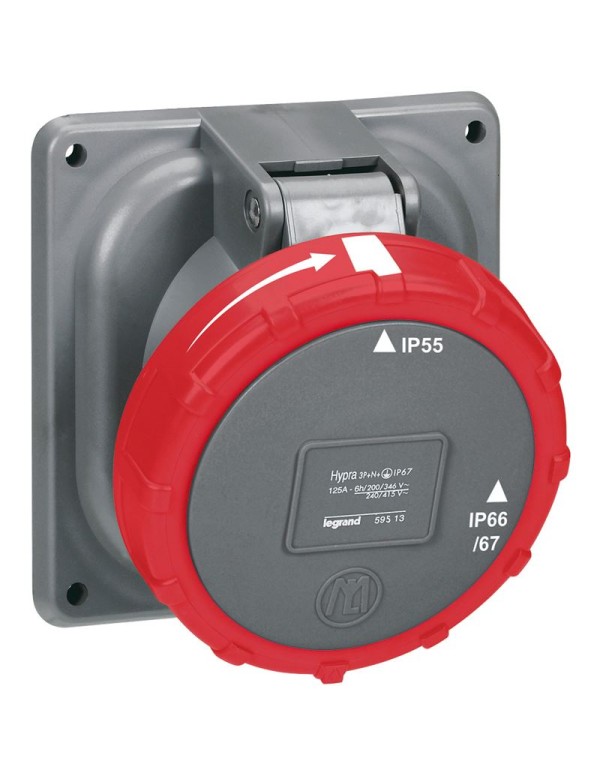 Прямая вилка Hypra - IP 66/67-55 - 3К+3 - 125 А - пластик | 059522 | Legrand