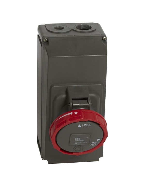 Прямая вилка Hypra - IP 66/67-55 - 3К+3 - 63 А - пластик | 059447 | Legrand