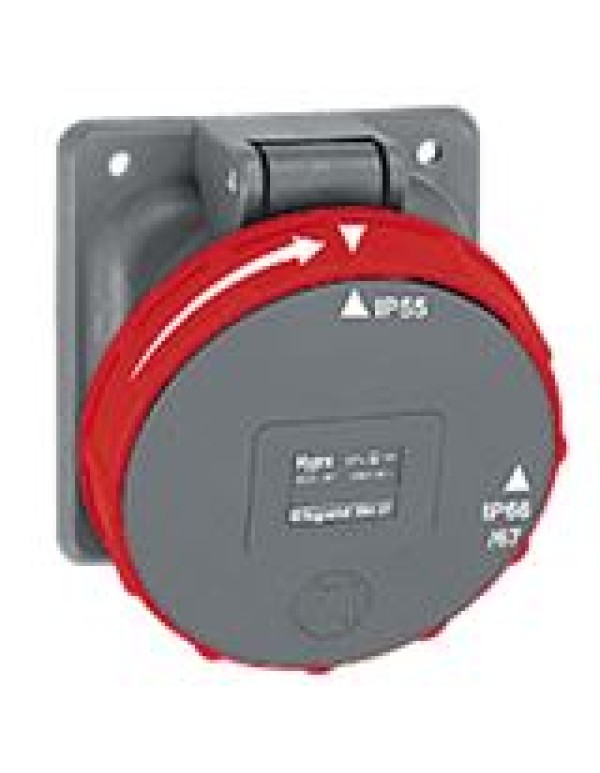 Розетка накладного монтажа в готовом корпусе Hypra - IP 66/67-55 - 3К+Н+3 - 63 А - пластик | 059437 | Legrand