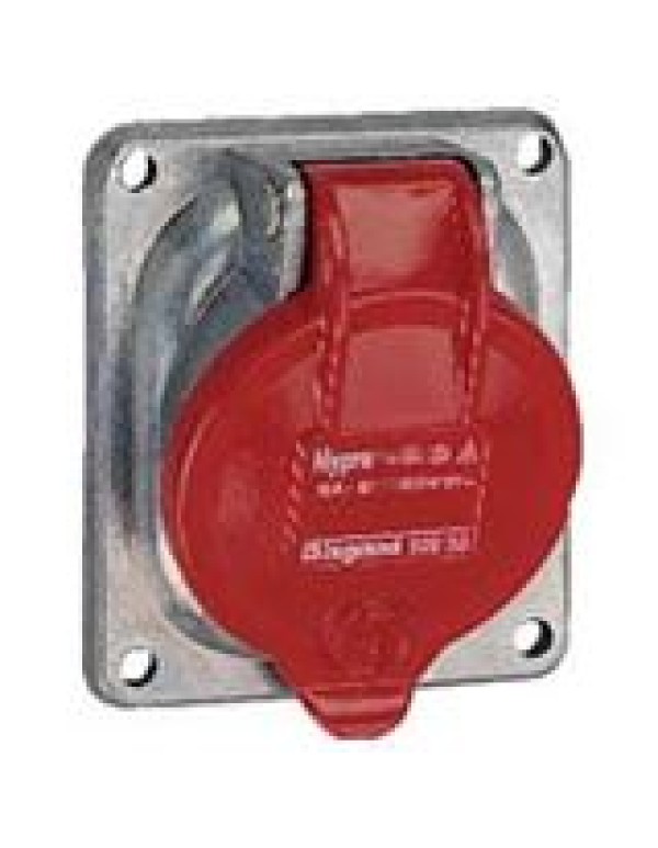 Встраиваемая розетка Hypra - IP 44 - 3К+З - 63 А - металл | 053833 | Legrand