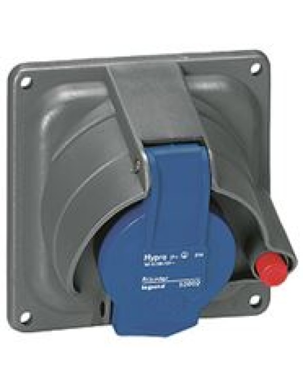 Встраиваемая розетка Hypra Prisinter - IP 44/55 - 2К+З - 16 А - пластик | 052002 | Legrand