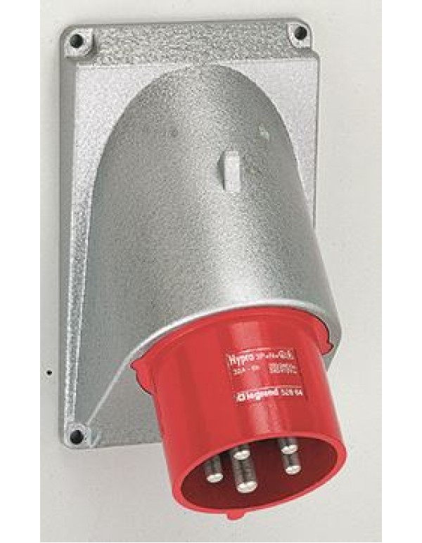 Встраиваемая вилка Hypra - IP 44 - 3К+Н+З - 32 А - металл | 052864 | Legrand