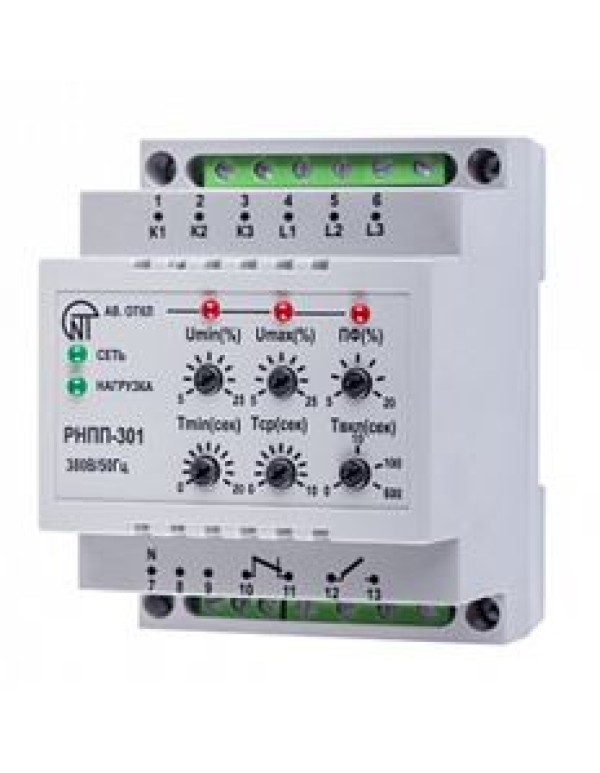 Реле контроля напряжения Новатек-Электро 230-380В (РНПП-301)