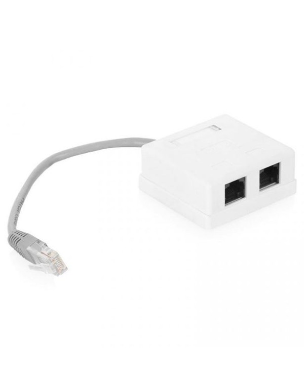 Разветвитель (Y-адаптер) кат.5Е 1RJ45-2xRJ45, белый | CS7-1C5EU-Y2 | ITK
