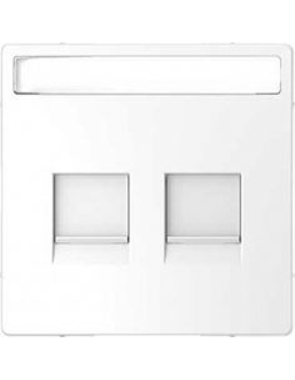 D-Life ЦЕНТРАЛЬНАЯ НАКЛАДКА д/2-х модульных разъемов, БЕЛ. ЛОТОС , SD