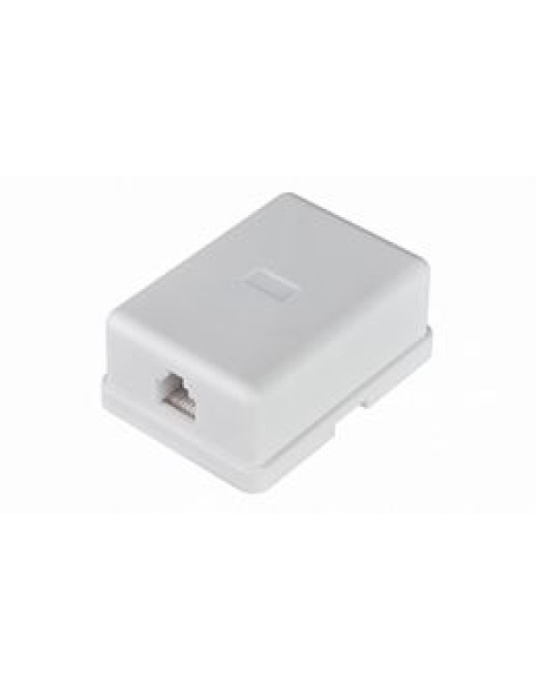 ITK Настенная розетка RJ12 6P4C, кат.3, UTP, 1-порт, белая