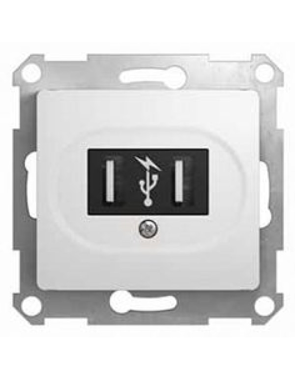 Механизм розетки с накладкой SE Glossa с надписью (GSL000132)