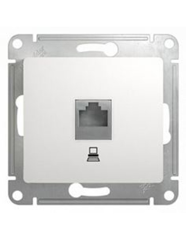 Механизм розетки с накладкой SE Glossa с надписью (GSL000181K)