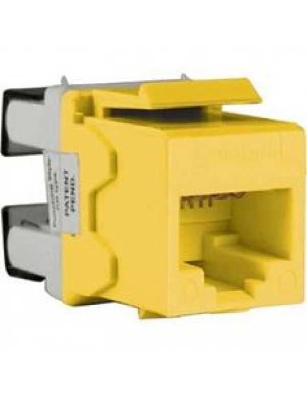 Модуль RJ45 Keystone Кат.5е UTP Жёлтый