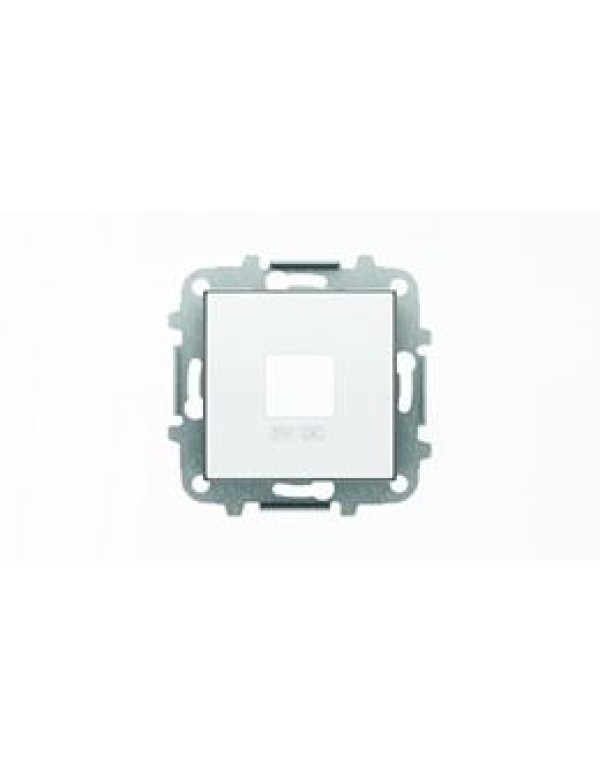 Накладка для механизмов зарядного устройства USB, арт.8185, серия SKY, цвет альпийский белый