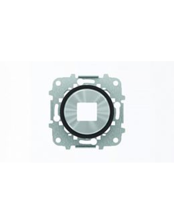 Накладка для механизмов зарядного устройства USB, арт.8185, серия SKY Moon, кольцо  чёрное стекло 