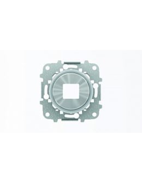 Накладка для механизмов зарядного устройства USB, арт.8185, серия SKY Moon, кольцо  хром 