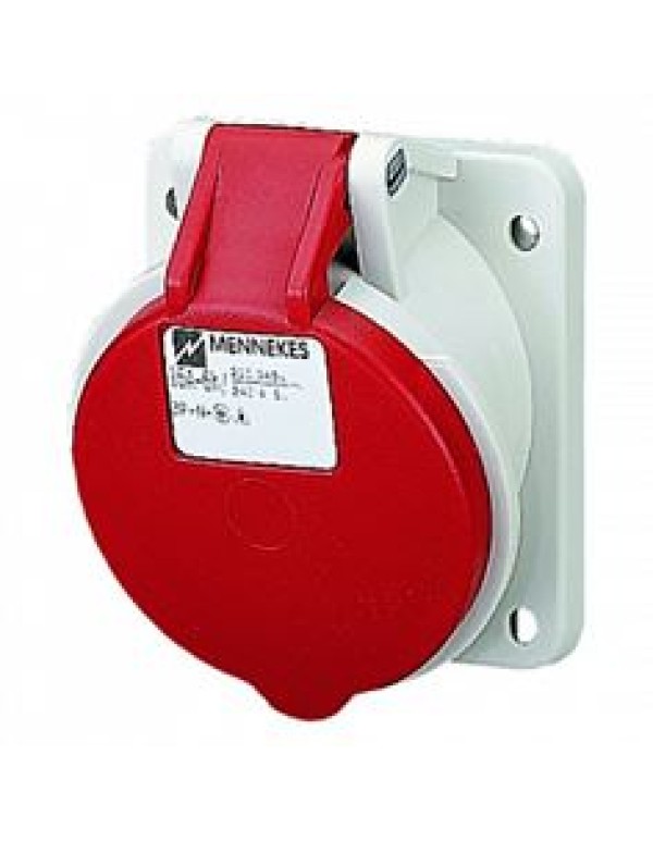 16А4п6ч400В Панельная Розетка IP44 Mennekes