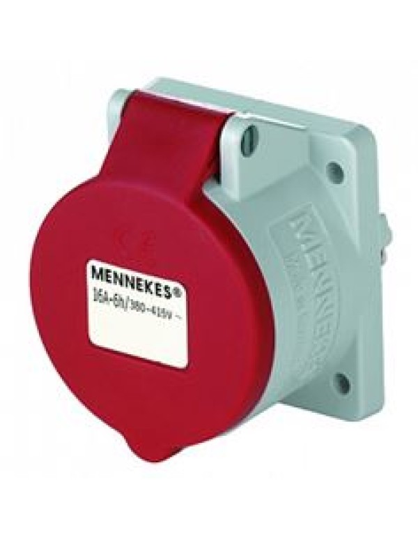16A7п6ч400B Панельная Розетка IP44 Mennekes