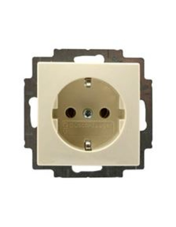 Розетка ABB Basic 55 1-местная для скрытой установки цвет бежевый (2011-0-3857)